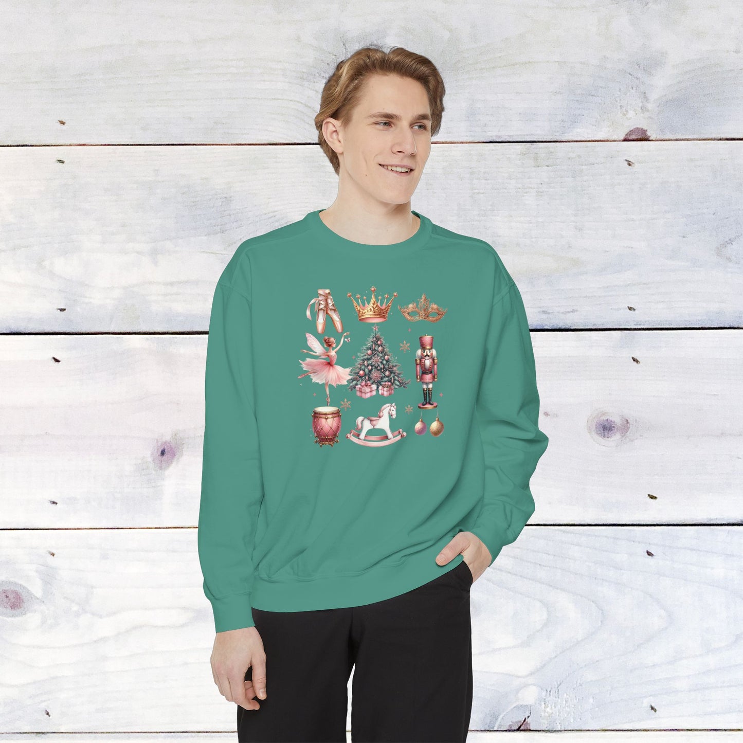 The Nutcracker Grid Comfort Colors Sweater