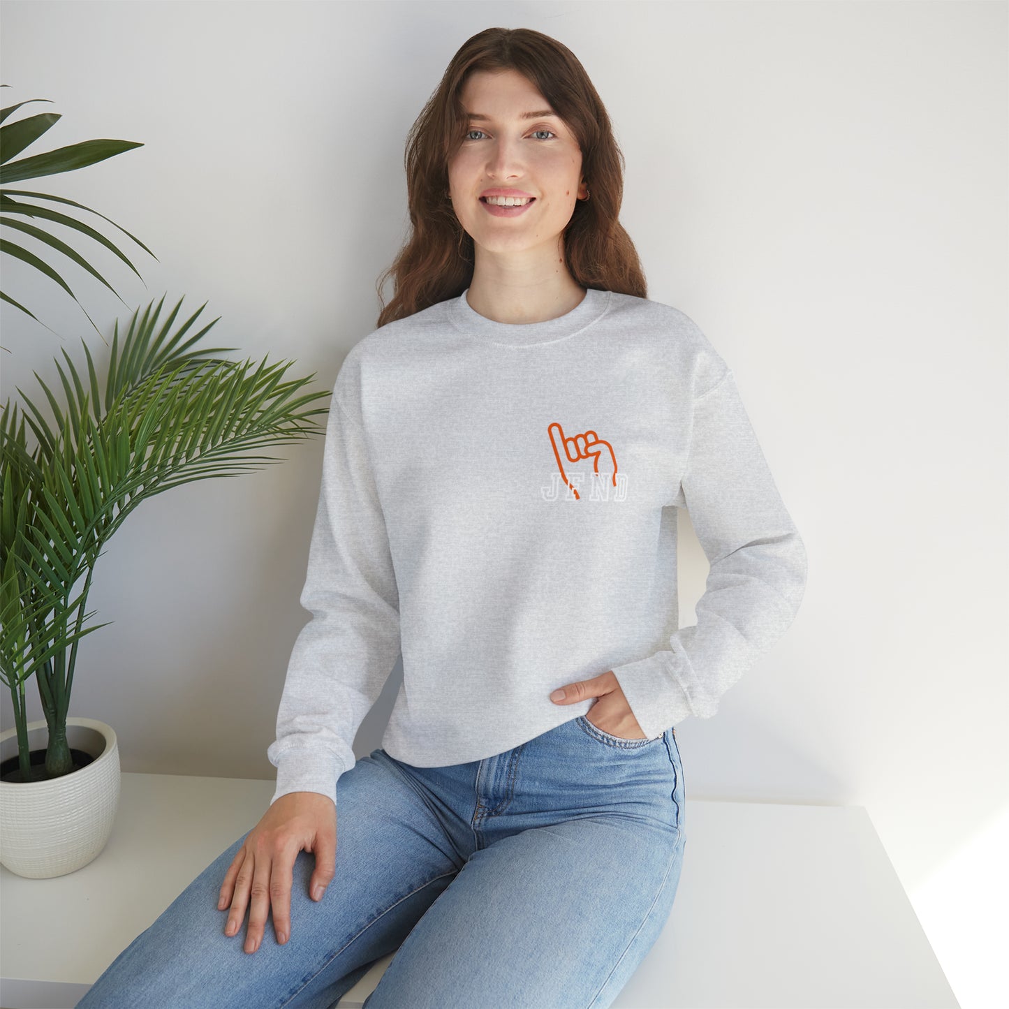 JFND front and Yellowjacket back Sweater