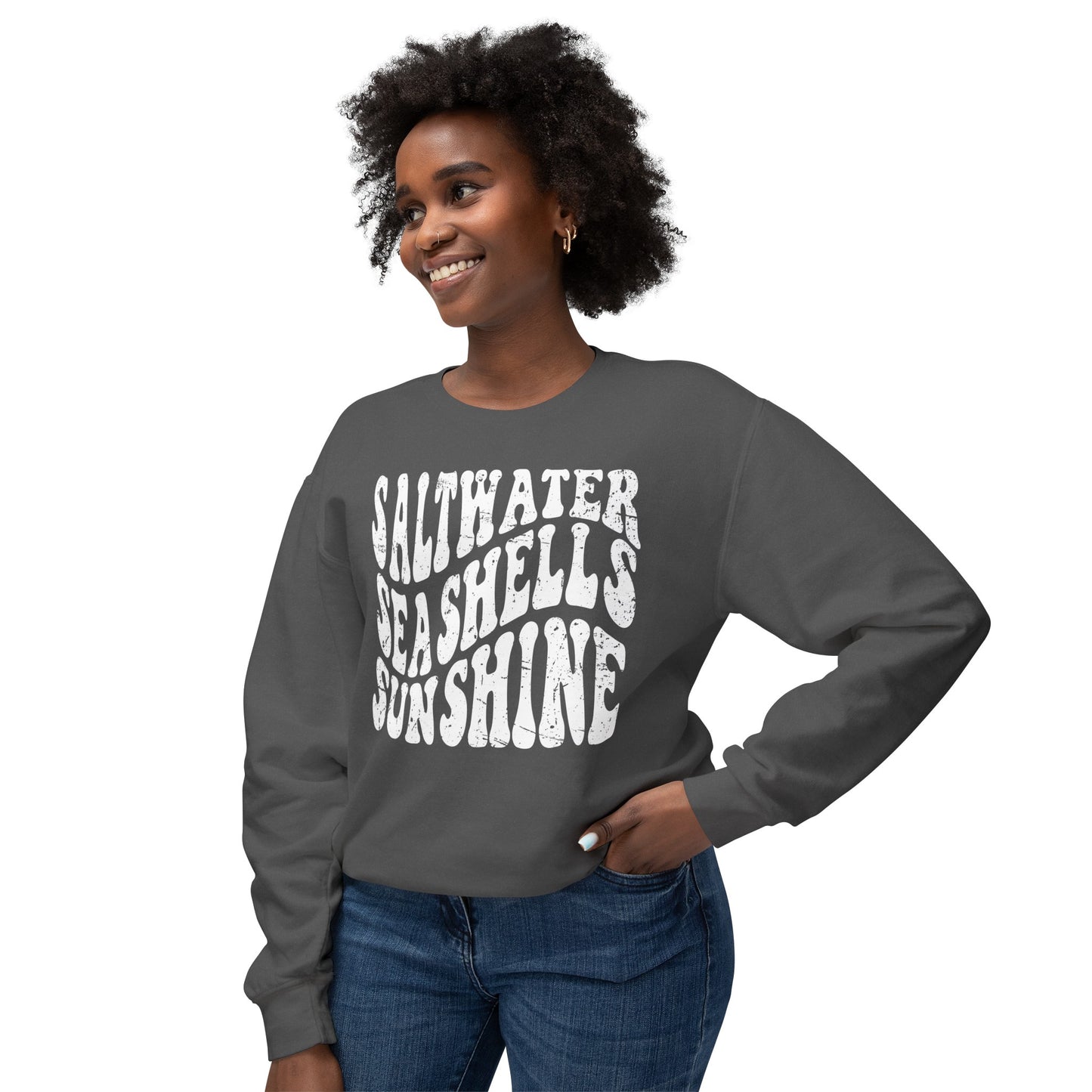 Sunshine, Seashells, Saltwater Comfort Colors Sweater
