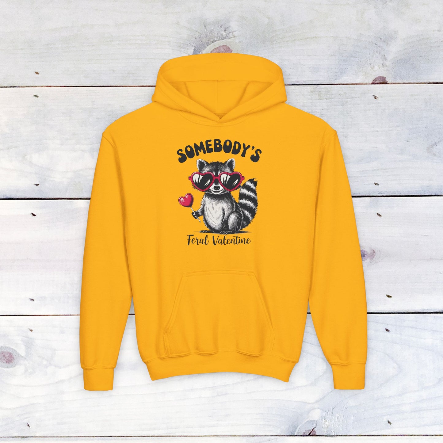 Somebody's Feral Valentine Youth Hoodie