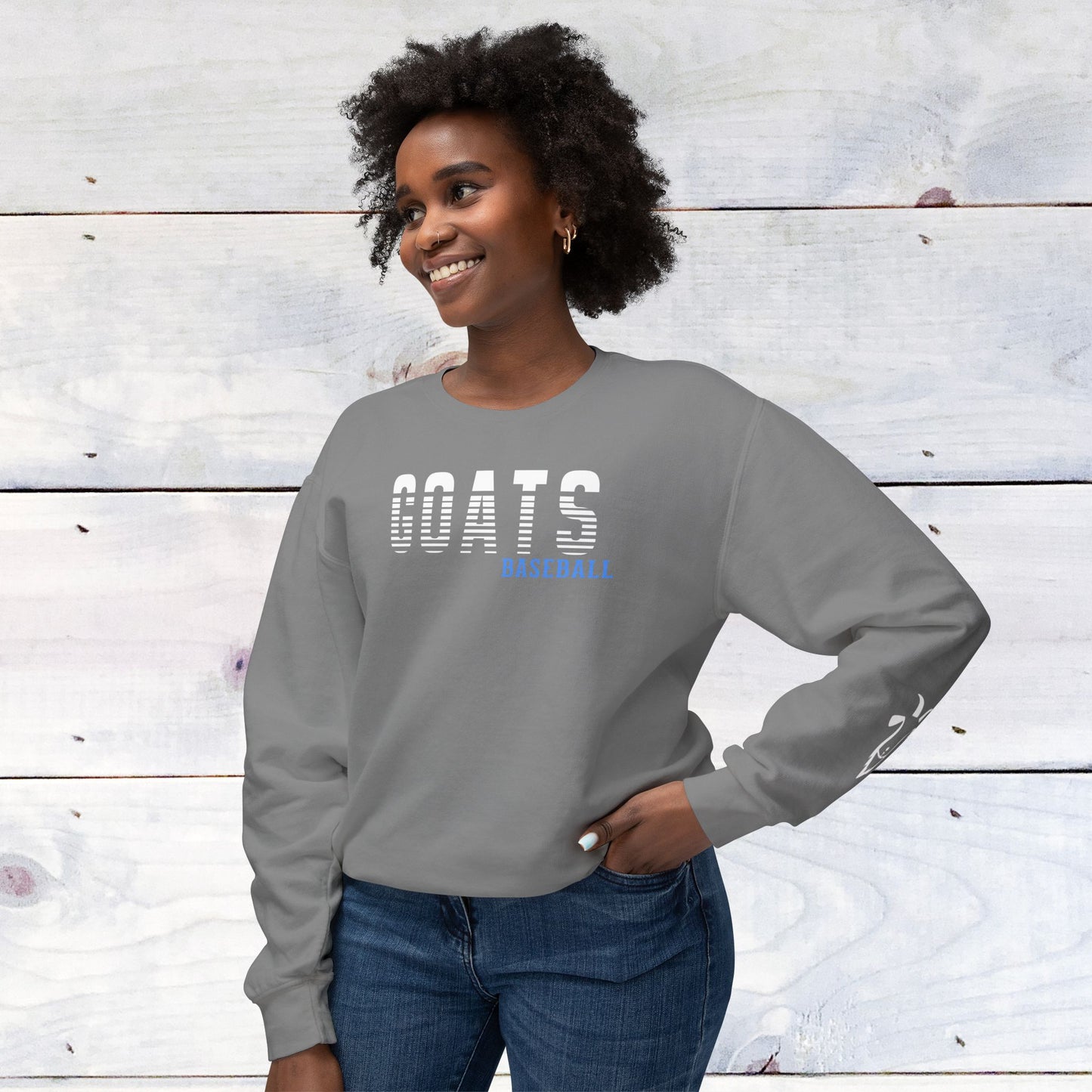 Custom GOATS  Baseball Comfort Colors Sweater