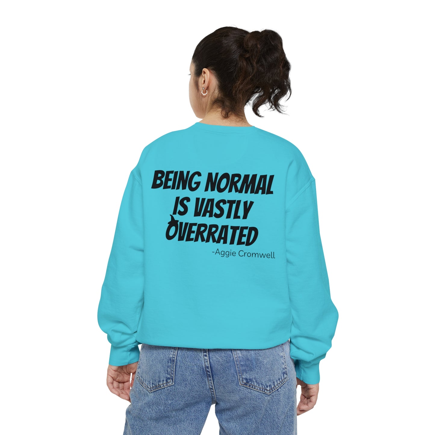 Skull Front, Vastly Overrated Back - Comfort Colors Pullover - Multi Color Options
