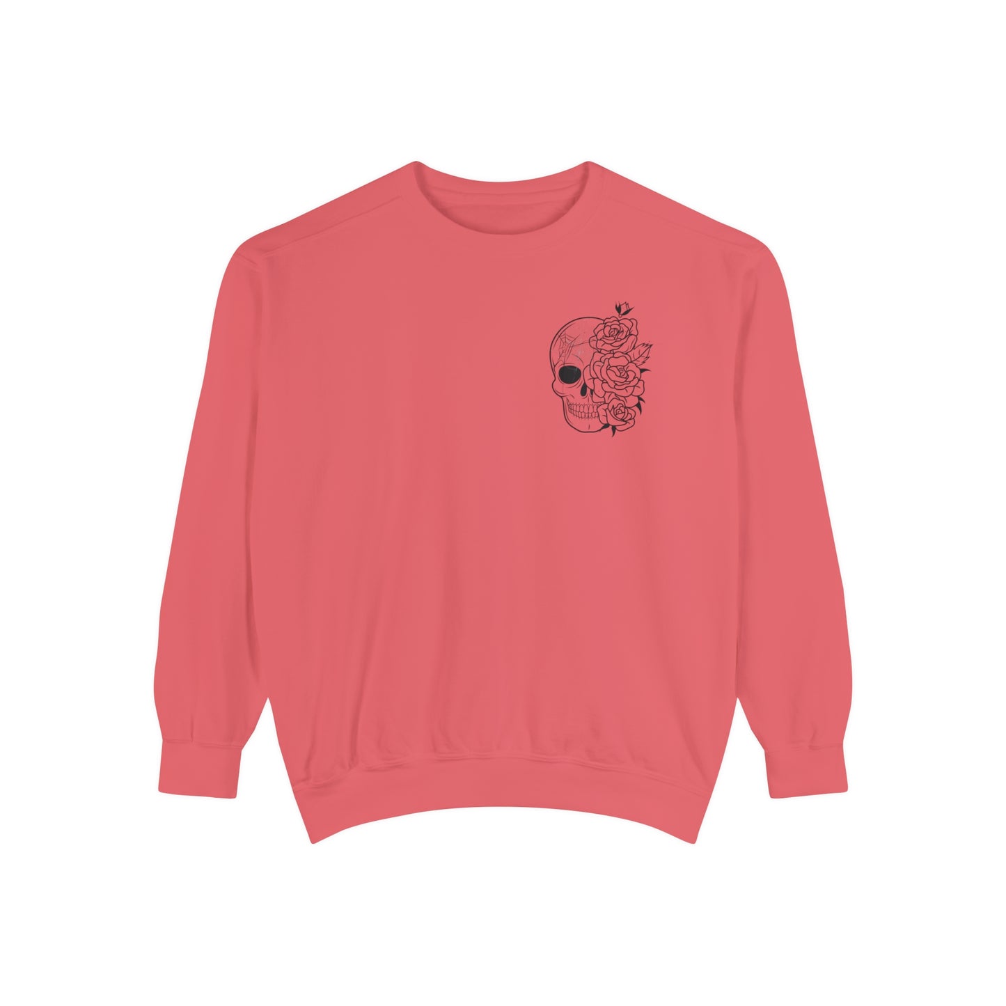 Skull Front, Vastly Overrated Back - Comfort Colors Pullover - Multi Color Options