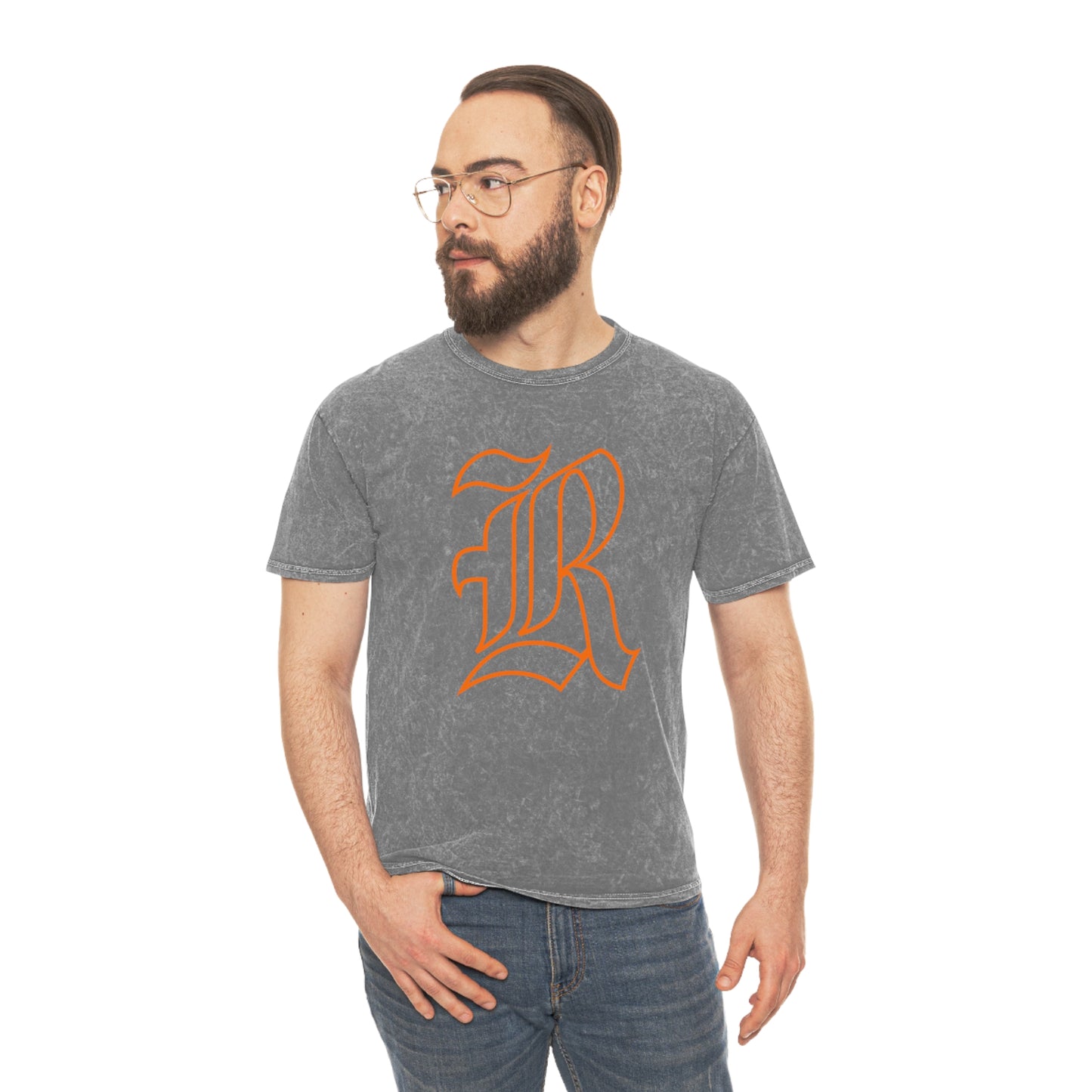 Mineral Wash Old School Rockwall R T-Shirt