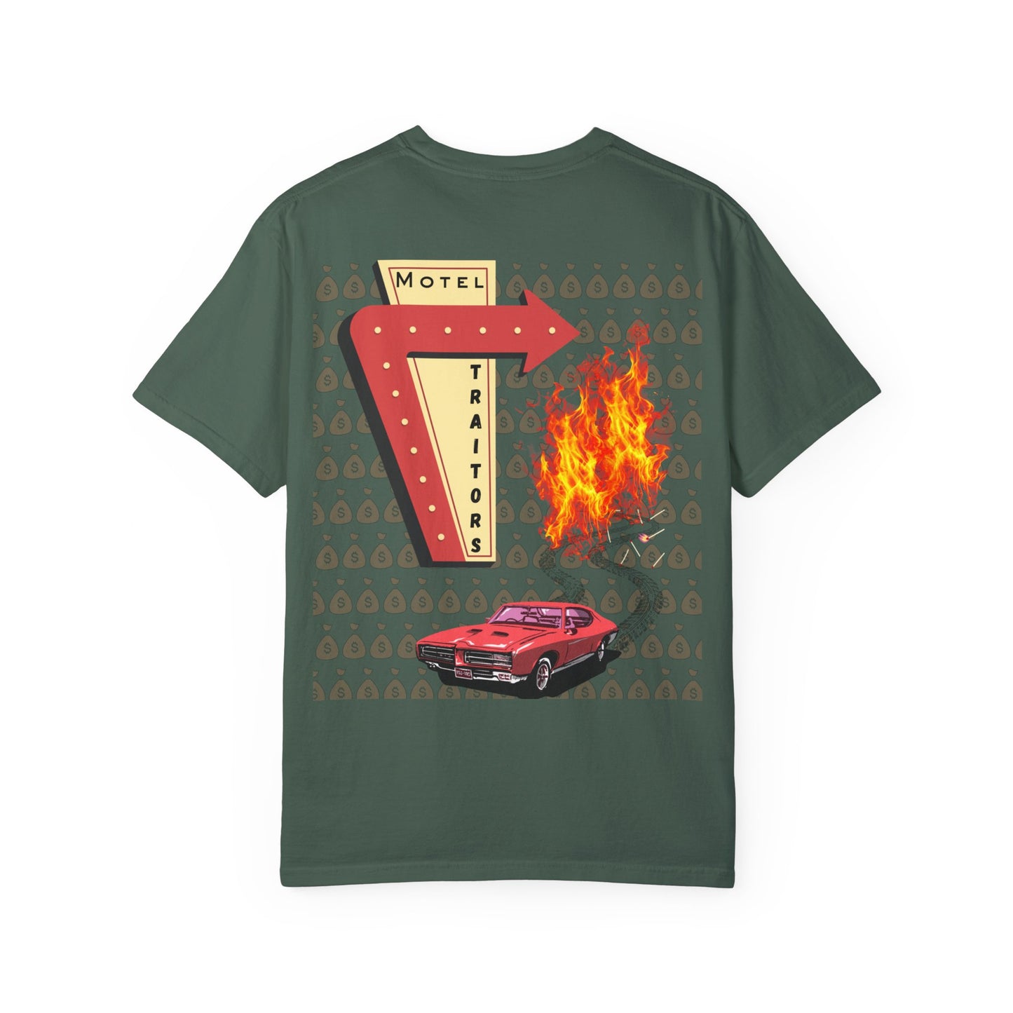 Motel Traitors - Taylor Swift Comfort Colors Shirt - Main Graphic on back