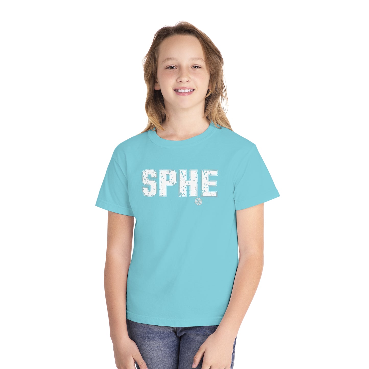 SPHE Youth Comfort Colors T . White Text