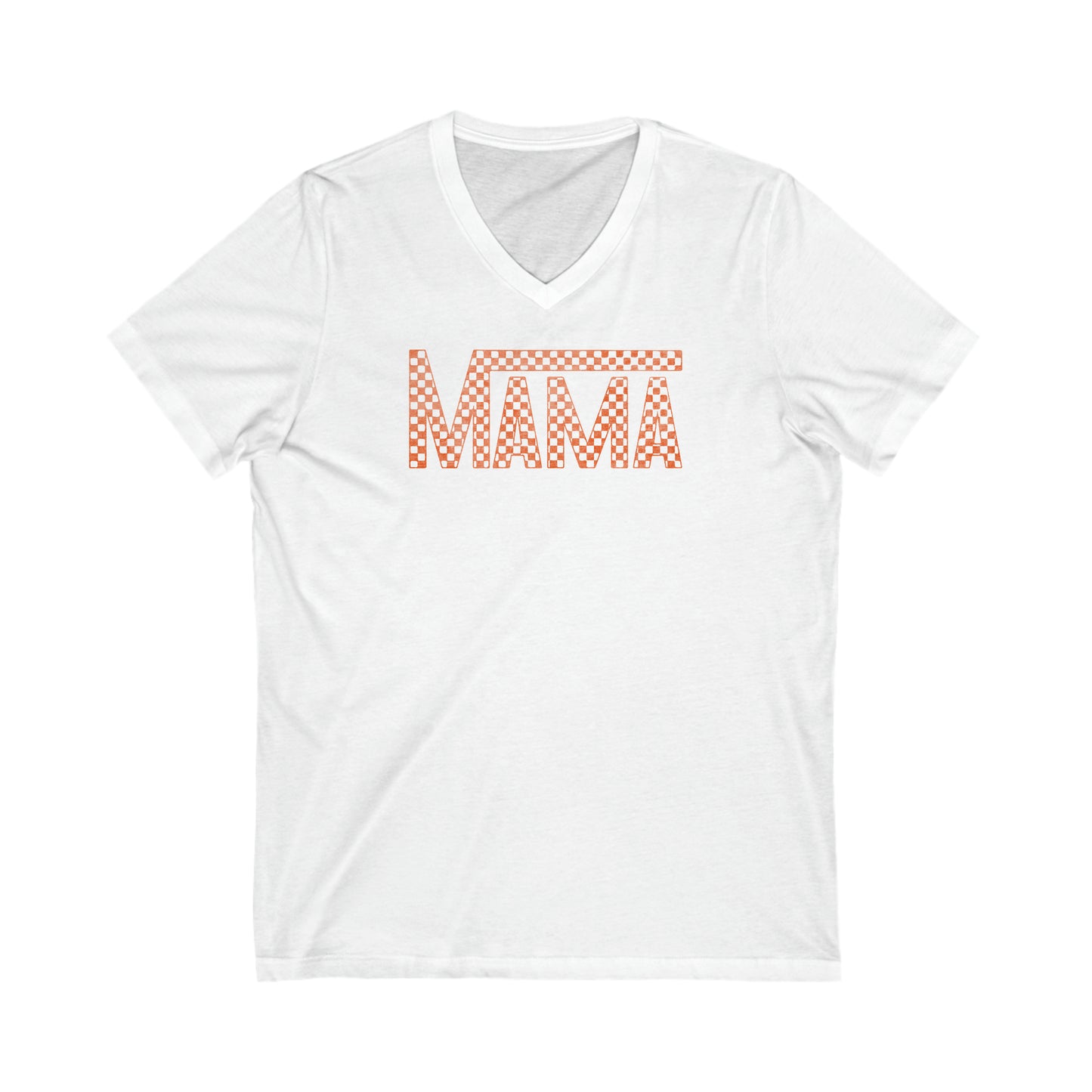 Mama Orange Short Sleeve V-Neck Tee