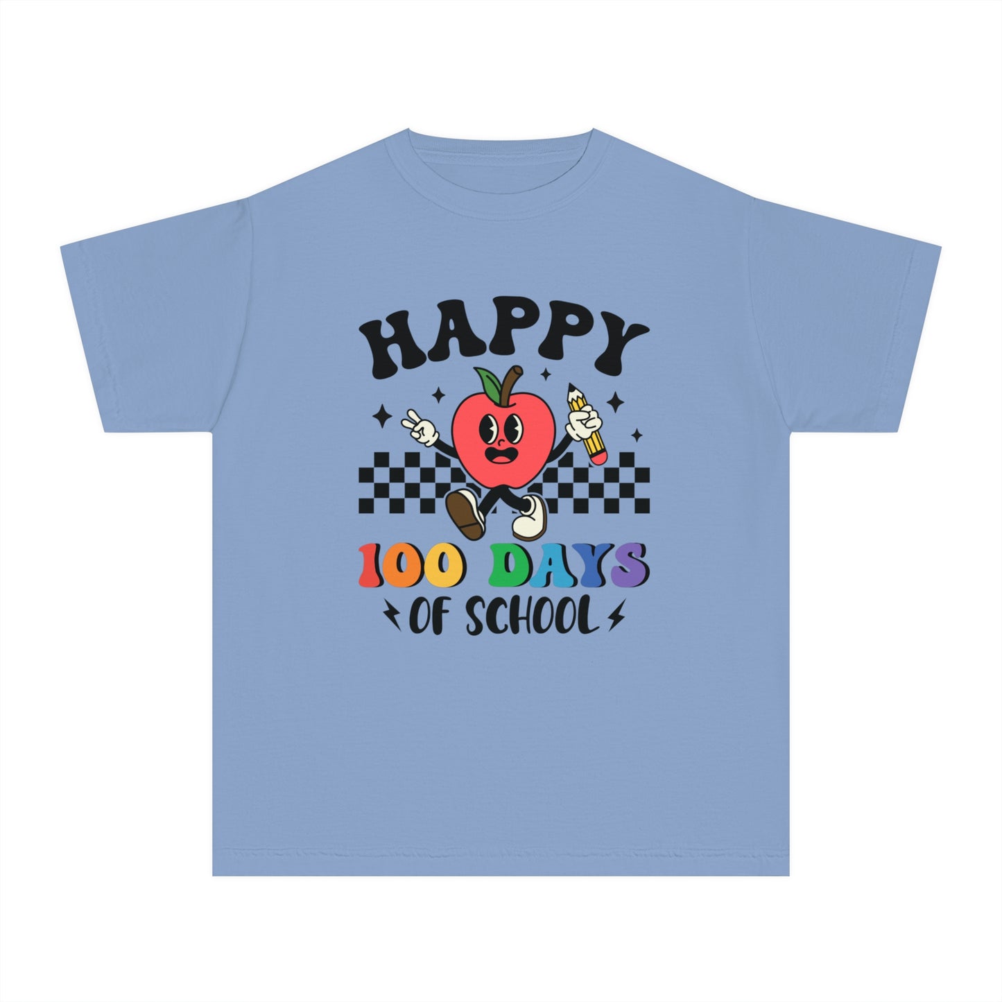 Youth Happy 100 Days Comfort Colors Tee