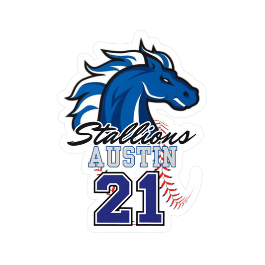 Stallions 21 Custom Vinyl Sticker
