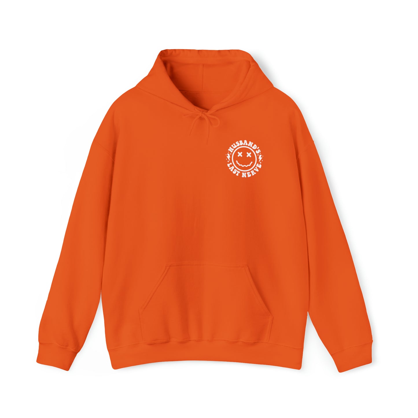 Husband's Last Nerve Hoodie - White Text