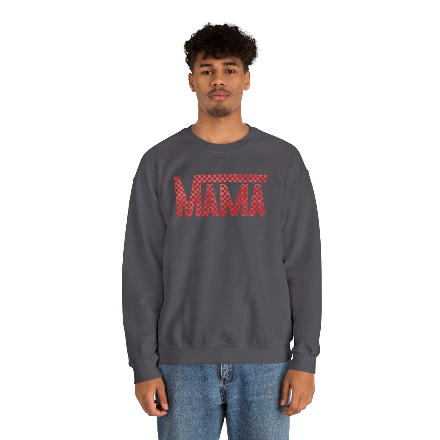Red Mama Checkered Sweater