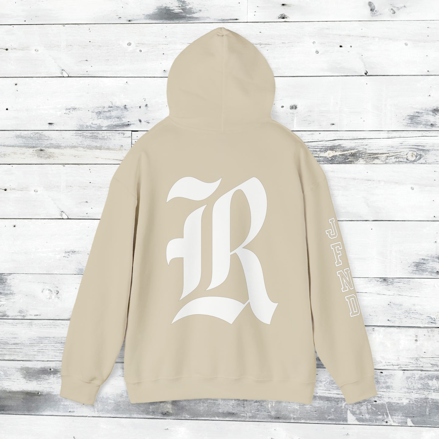 Jackets Stinger Hoodie Front - JFND Sleeve - Old School R back