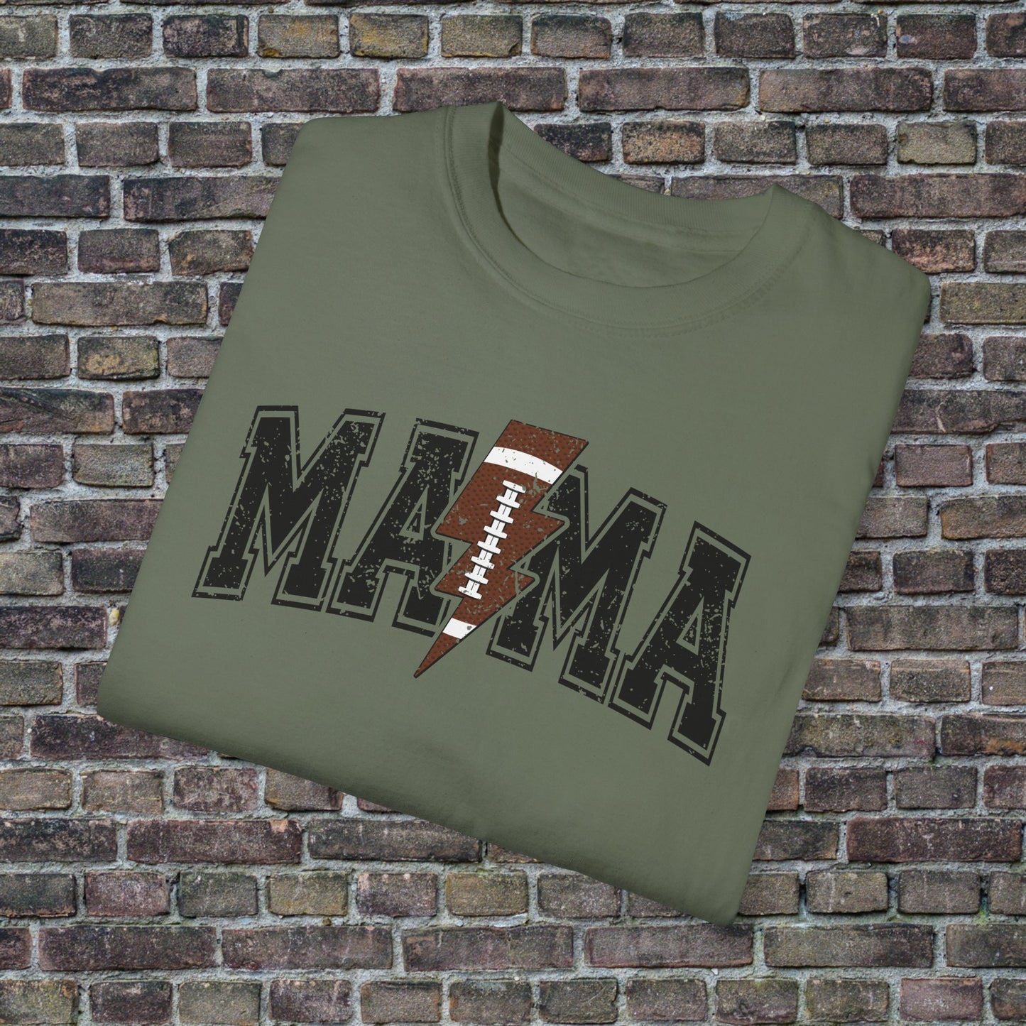 Football Mama Bolt Comfort Colors T