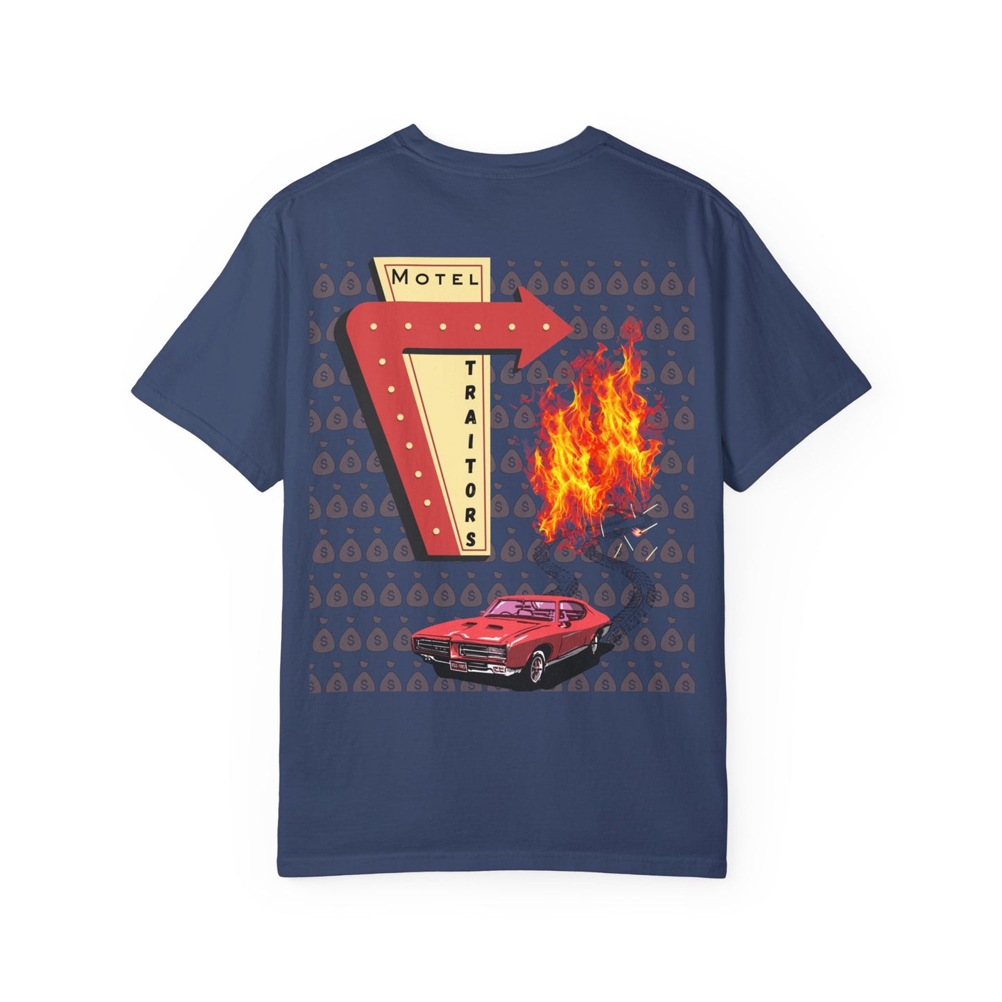 Motel Traitors - Taylor Swift Comfort Colors Shirt - Main Graphic on back