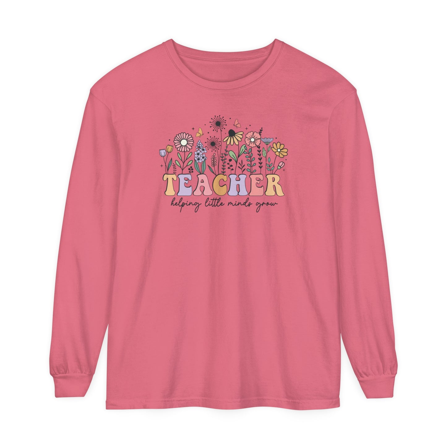 Teacher Long Sleeve Comfort Colors T-Shirt
