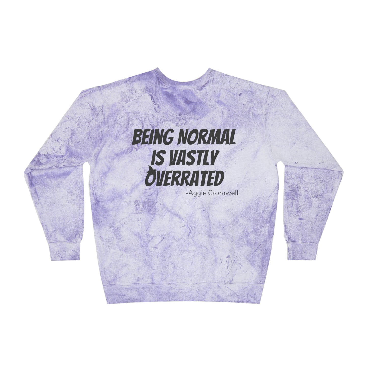 Skull Front, Vastly Overrated Back - Color Blast Comfort Colors Pullover - Multi Color Options