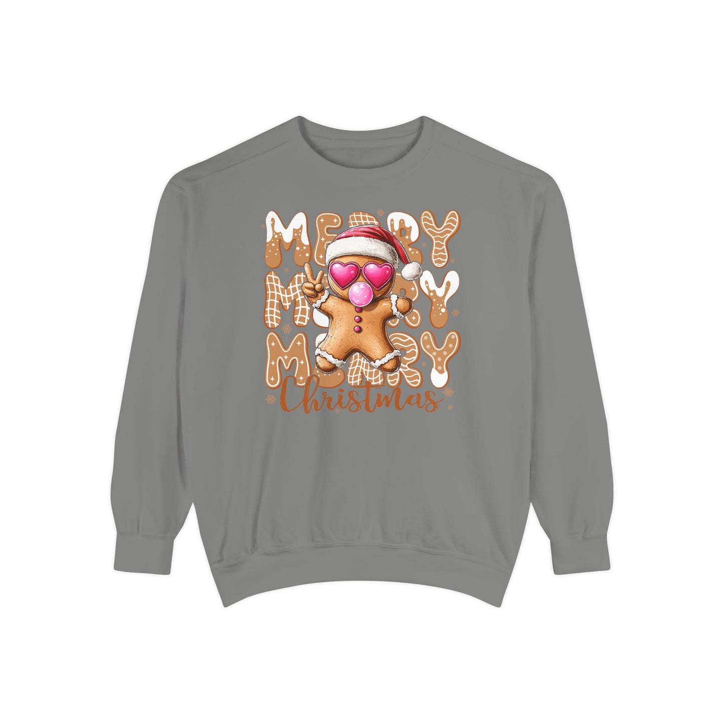 Merry Merry Gingerbread Man Comfort Colors Sweater
