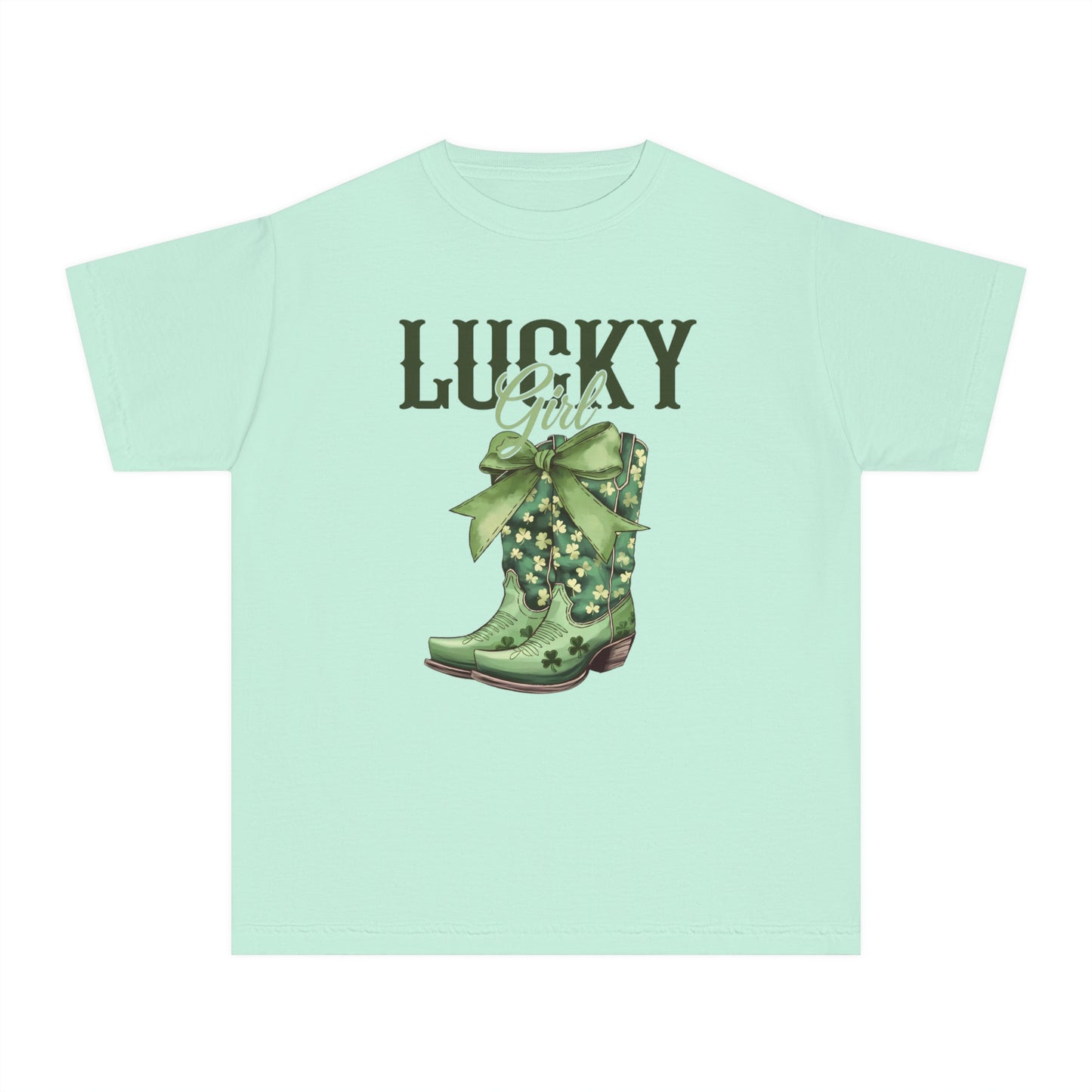 Lucky Girl Youth Comfort Colors Tee