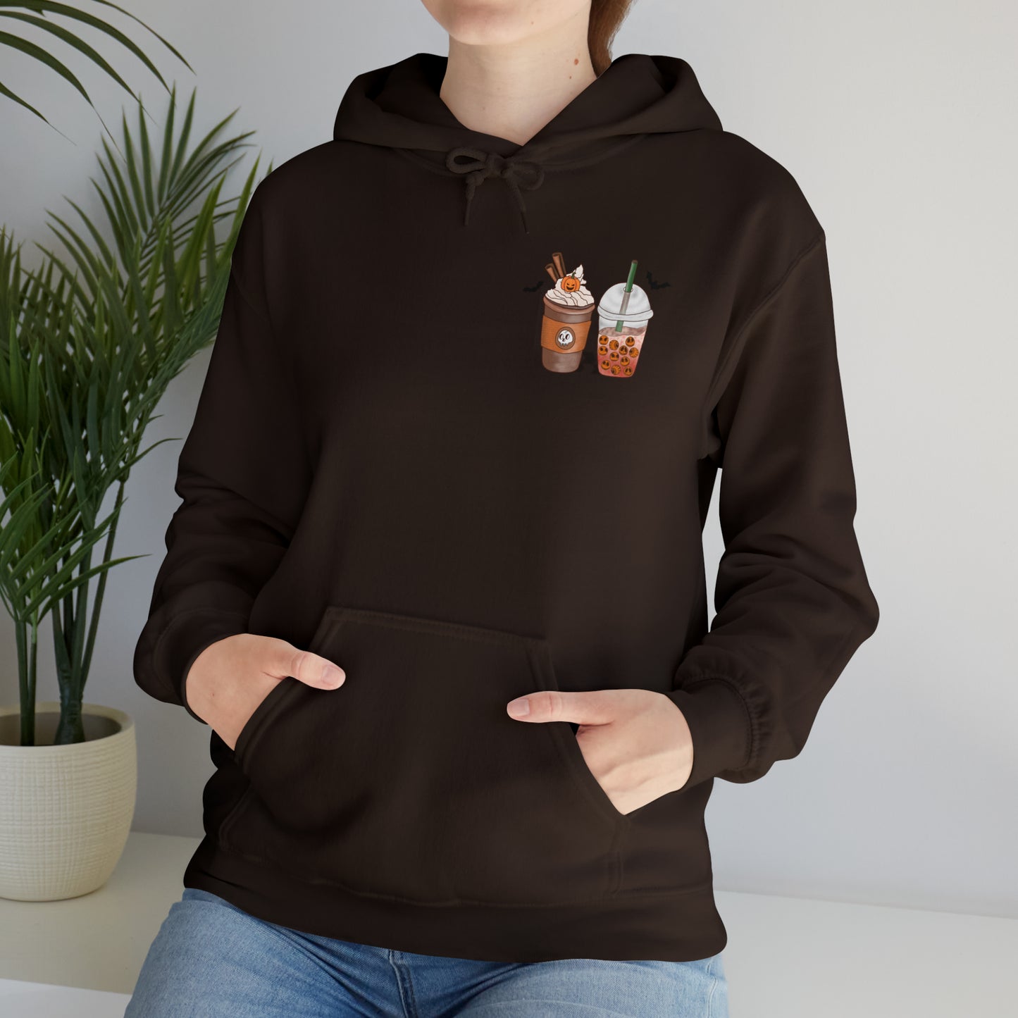 Halloween Coffee Hoodie - Hocus Pocus I need Coffee to Focus Back