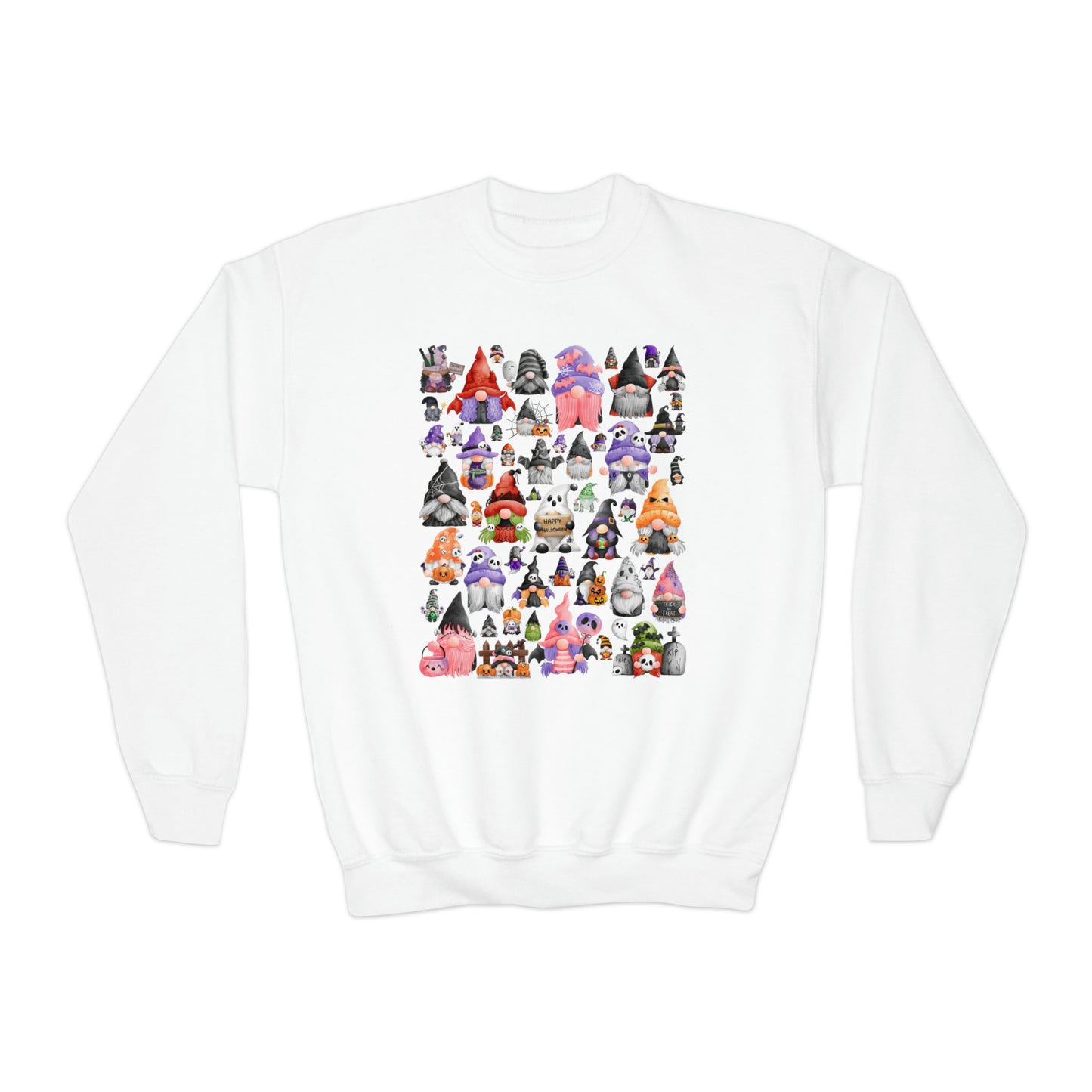 The Gnome Halloween Youth Crewneck Sweatshirt