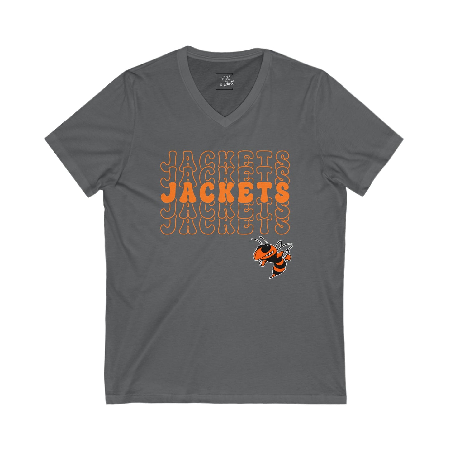 Jackets jackets JACKETS Unisex V-Neck Tee