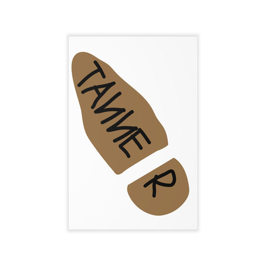 "TANNER" Name Floorstep Vinyl Sticker Woody