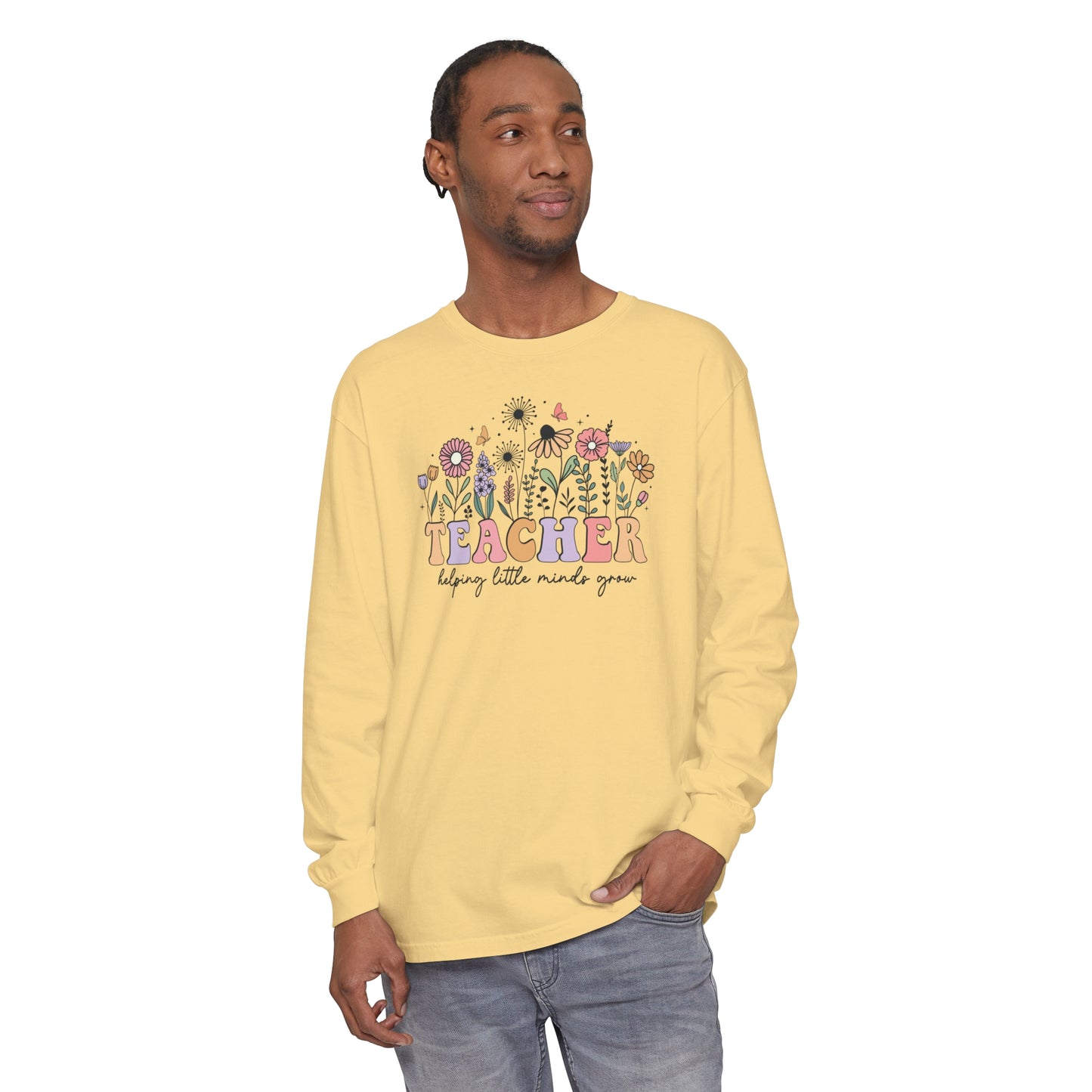 Teacher Long Sleeve Comfort Colors T-Shirt