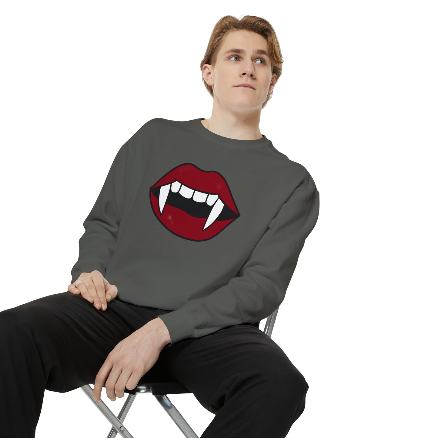 Vampire Fang Comfort Colors Sweater