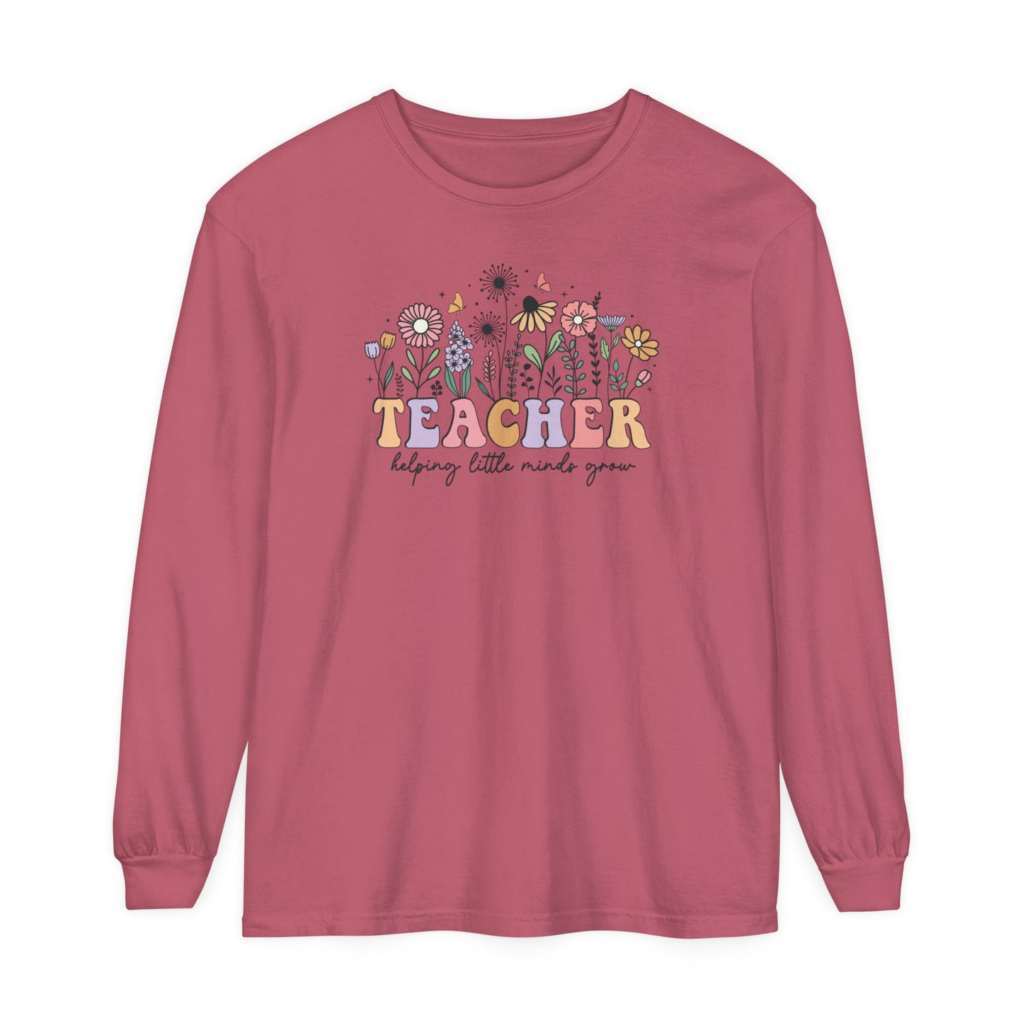 Teacher Long Sleeve Comfort Colors T-Shirt