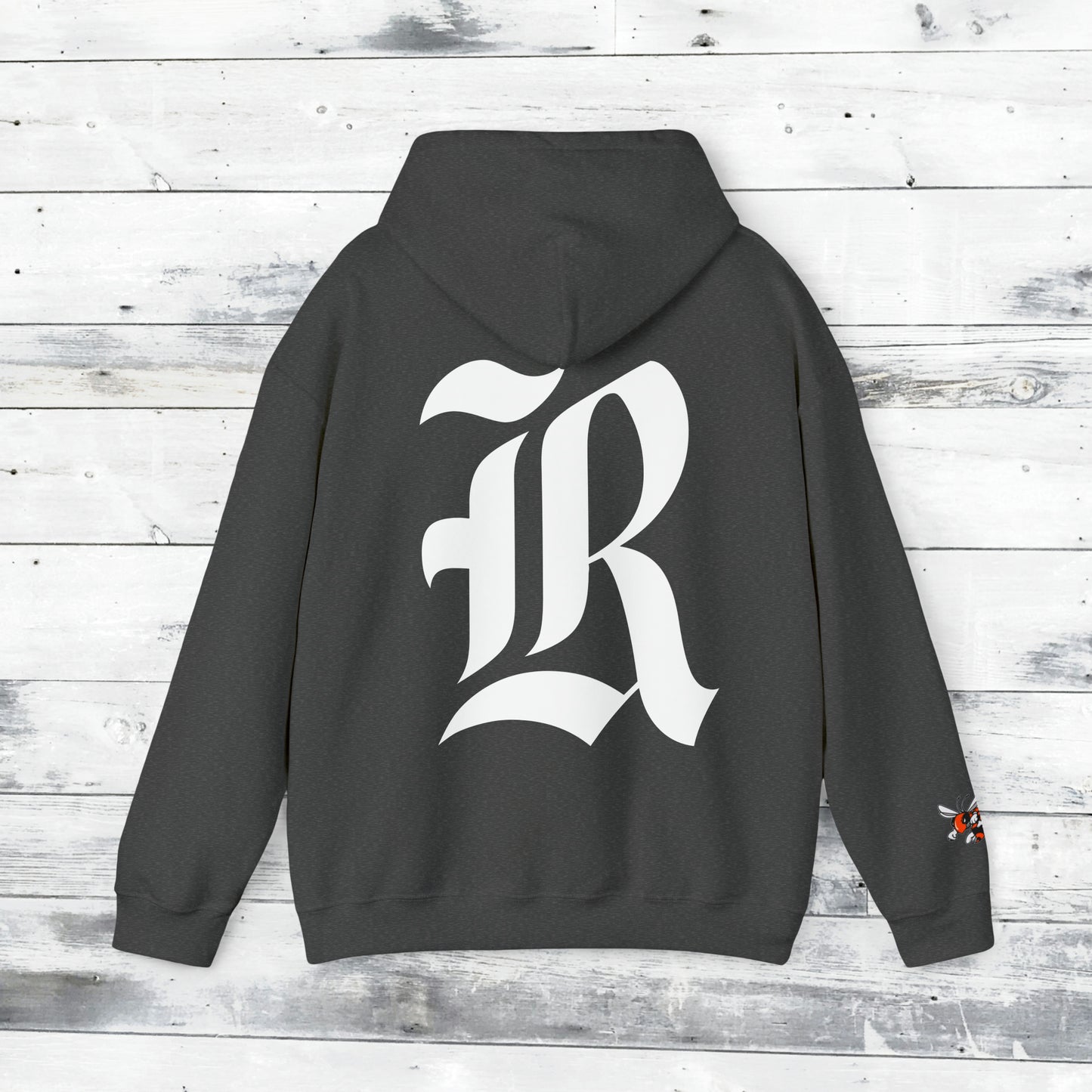 Jackets Stinger Hoodie Front - Yellow Jacket Sleeve/Cuff - Old School R back