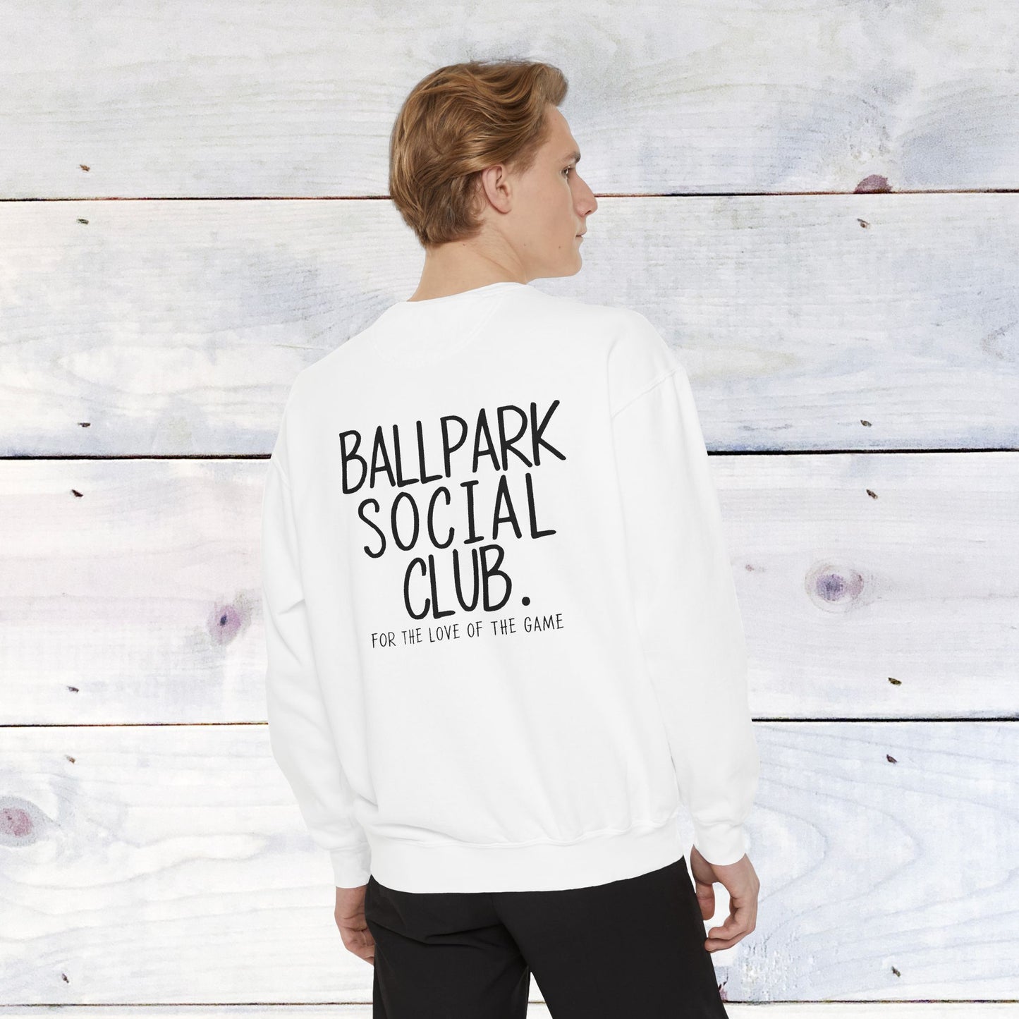 Ballpark Social Club Comfort Color Sweatshirt Black