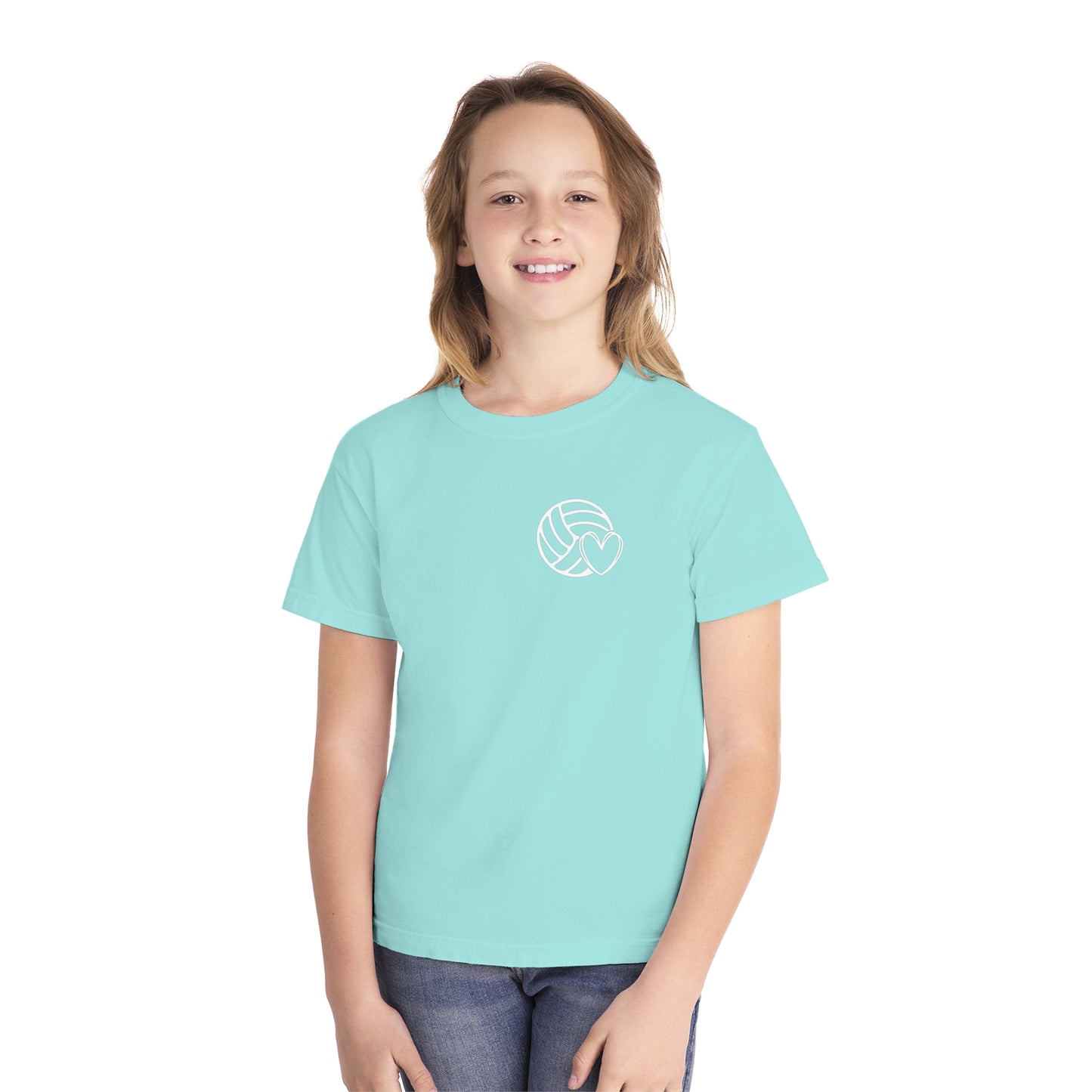 Fun Youth Volleyball Comfort Colors Tee