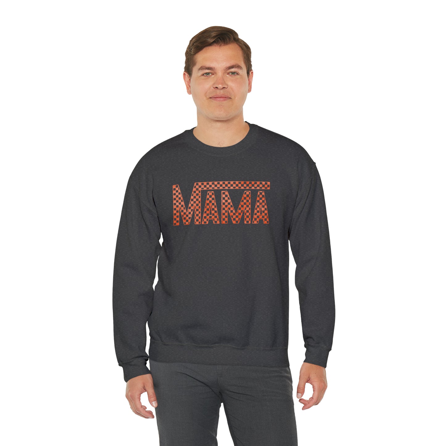 Orange Mama Checkered Sweater