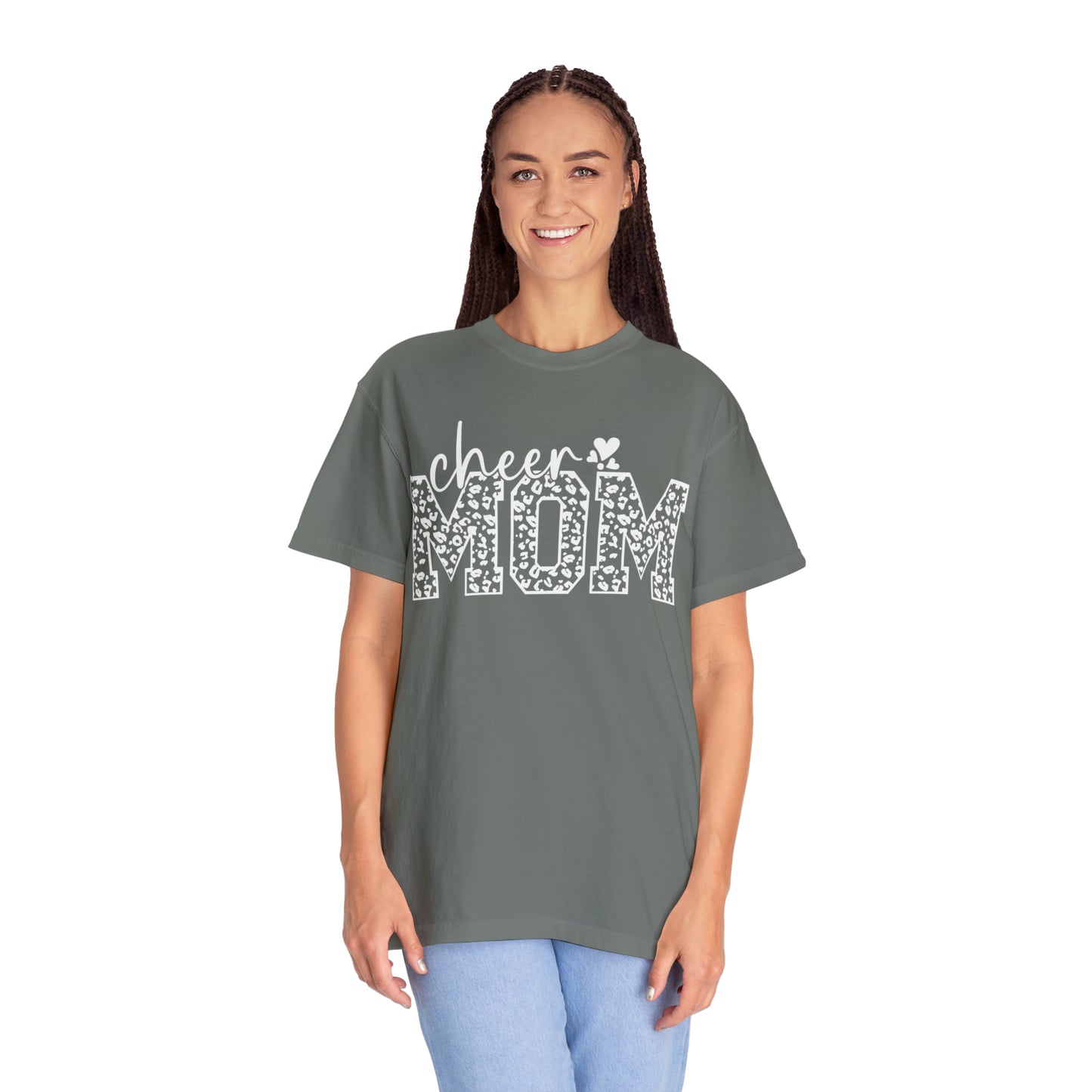 Cheetah Cheer Mom - Comfort Colors T