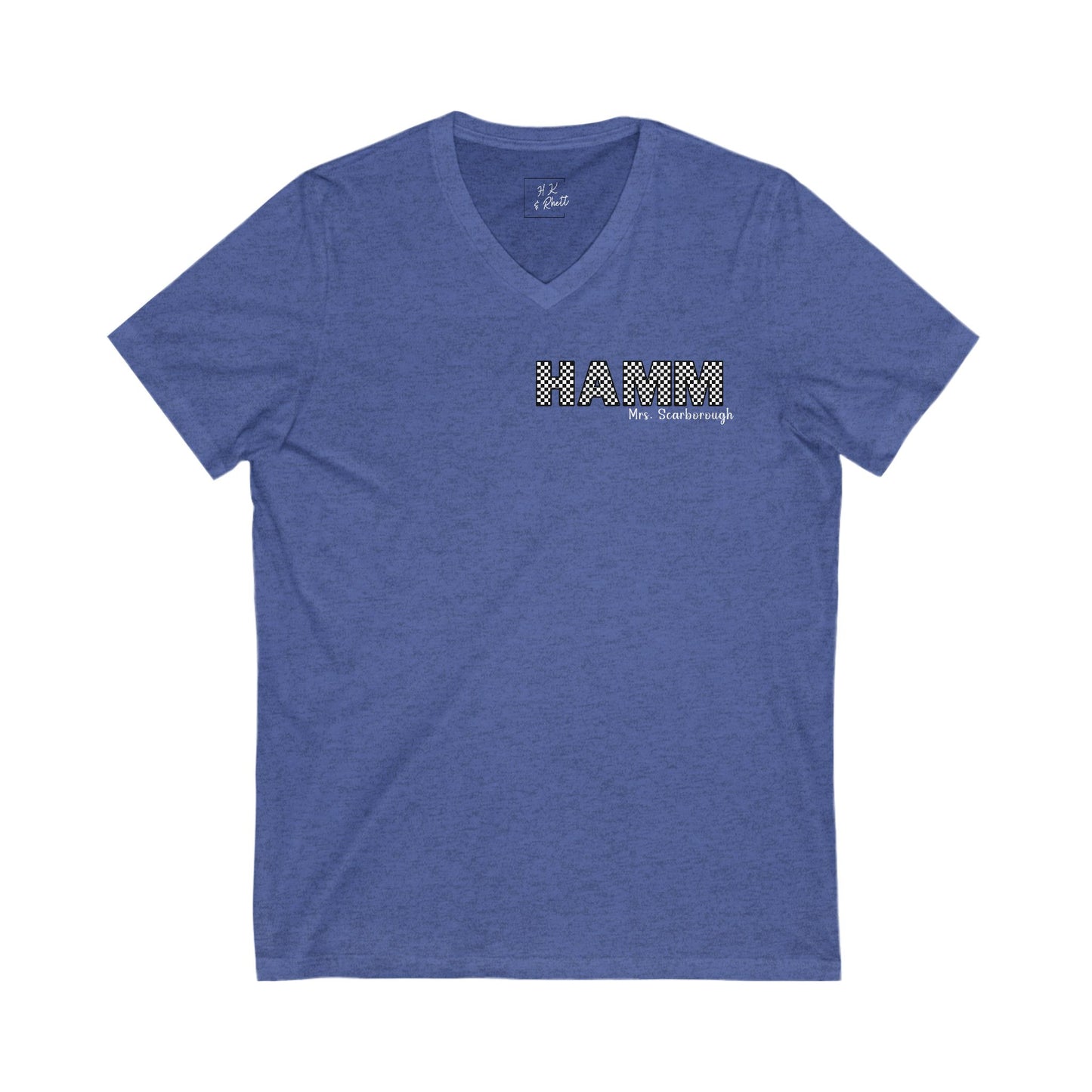 Personalized Fourth Grade Hamm Teacher V-Neck Tee