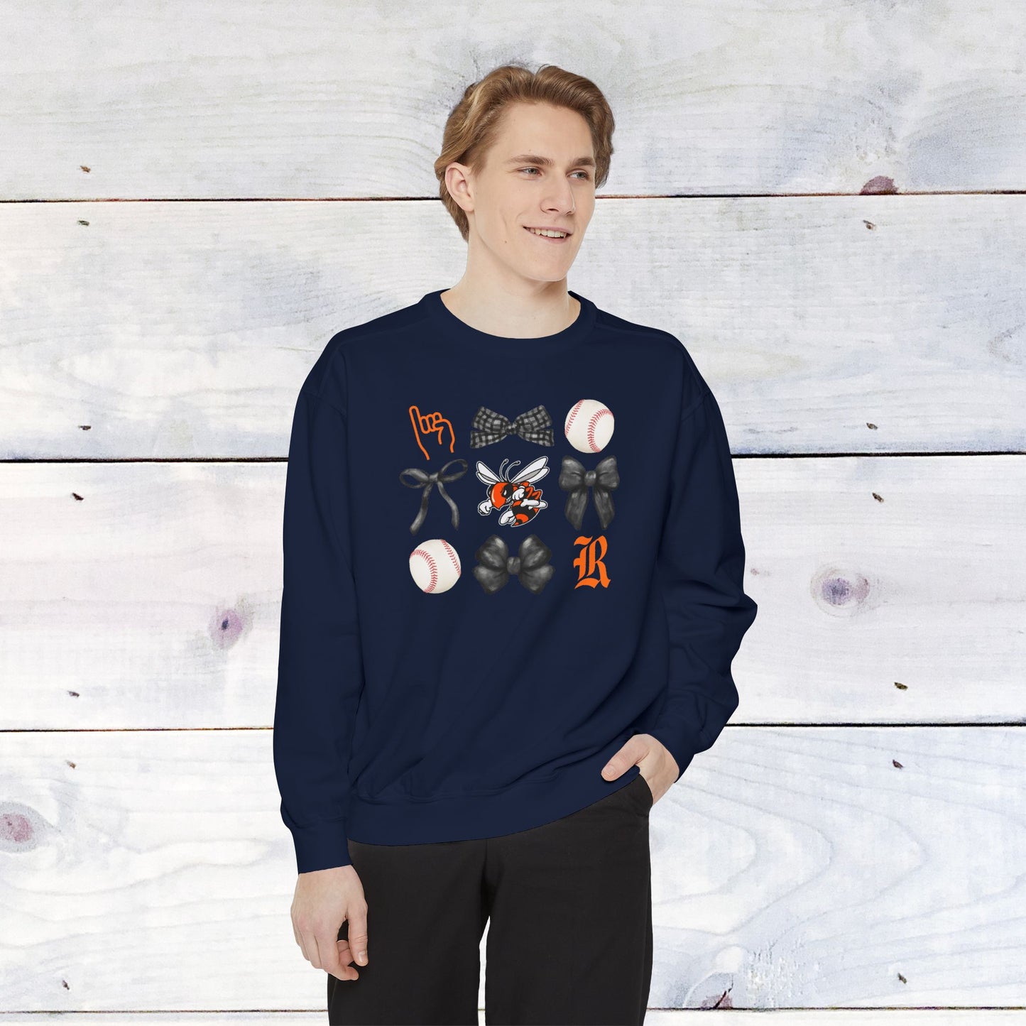 The GRID Rockwall Baseball Comfort Colors Sweater