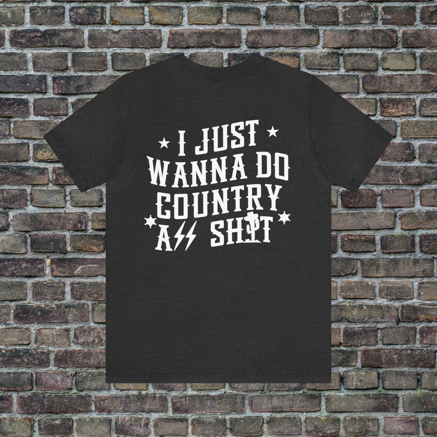 Wallen Tour Shirt - Beer Can Front, Country A$$ Sh*t Back  Unisex T-shirt, White Text