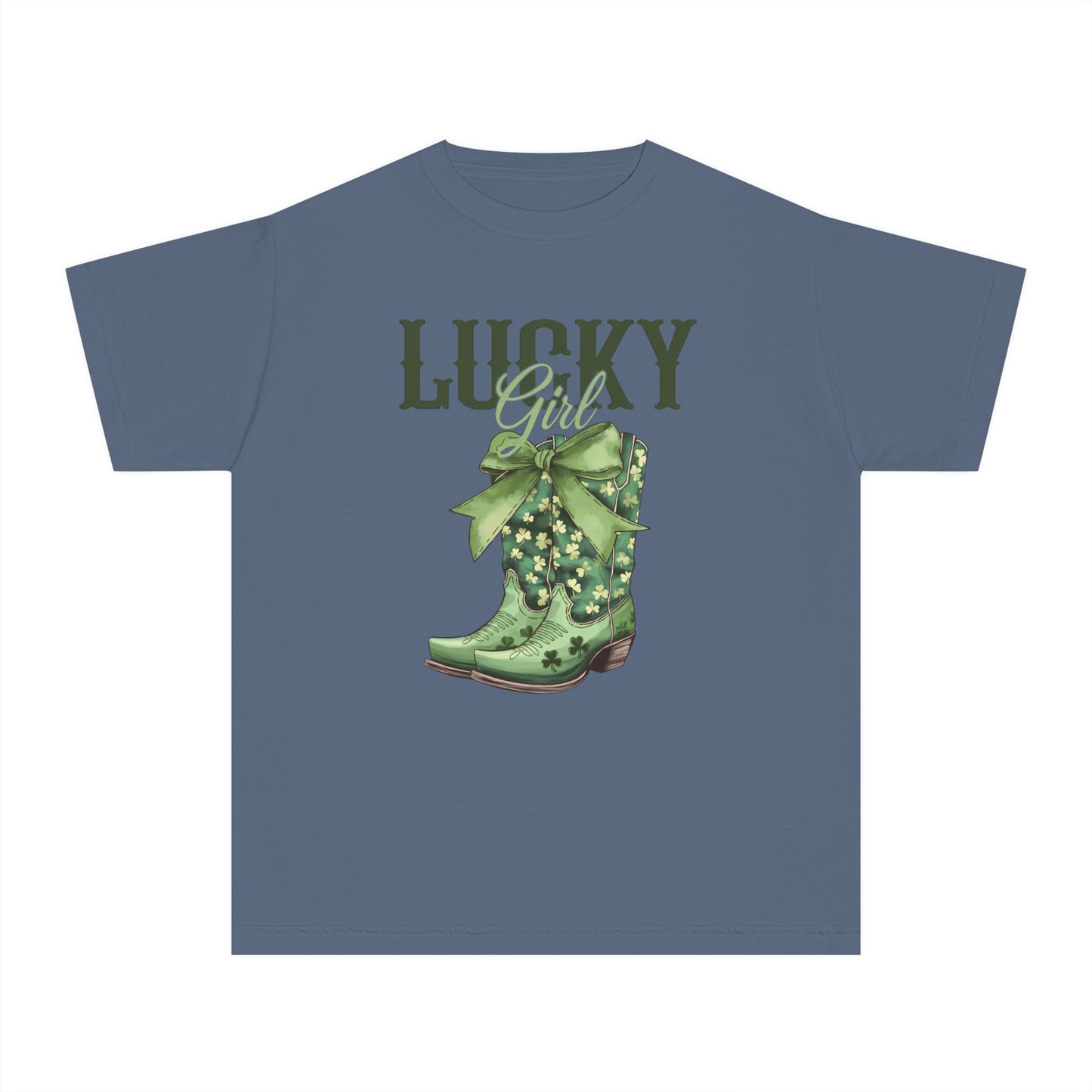 Lucky Girl Youth Comfort Colors Tee