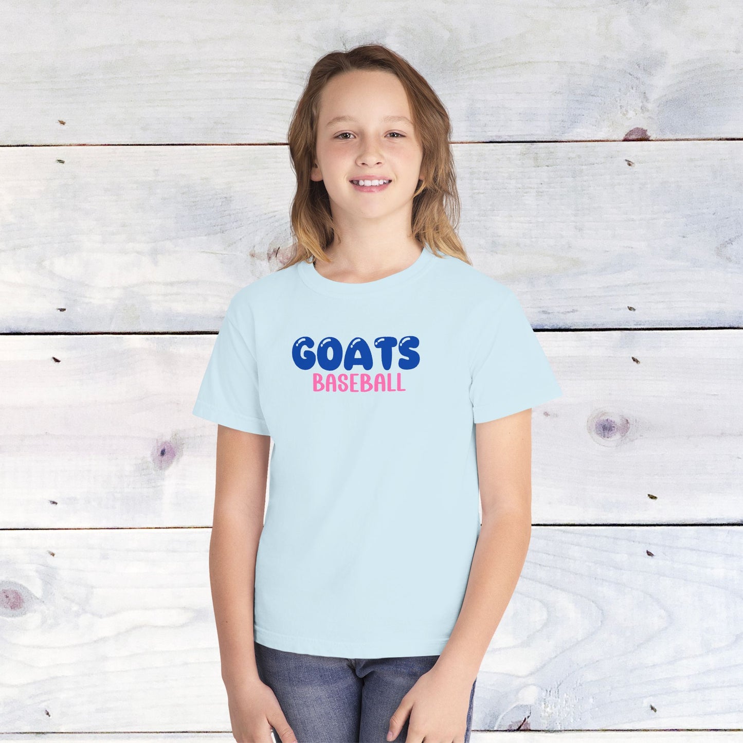 Youth "GOATS Baseball" Tee -Comfort Colors