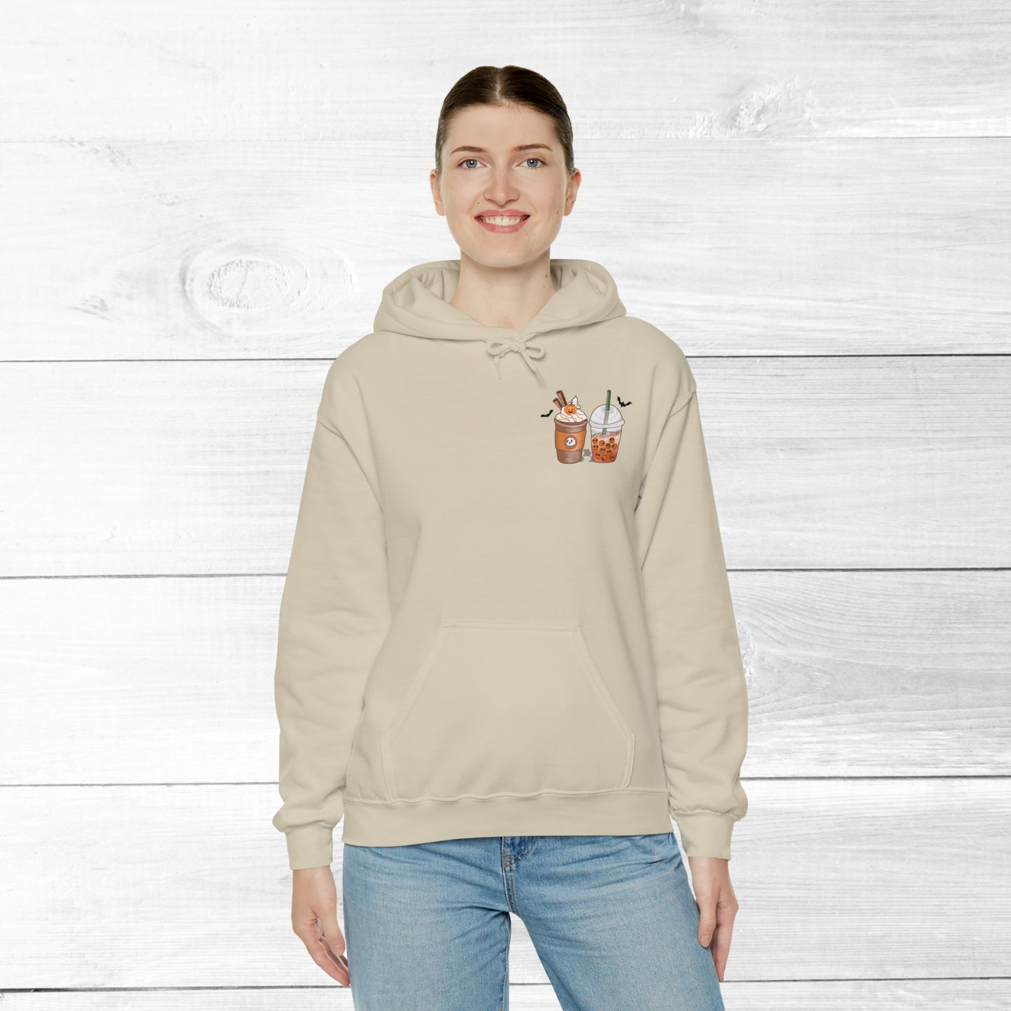 Halloween Coffee Hoodie - Hocus Pocus I need Coffee to Focus Back