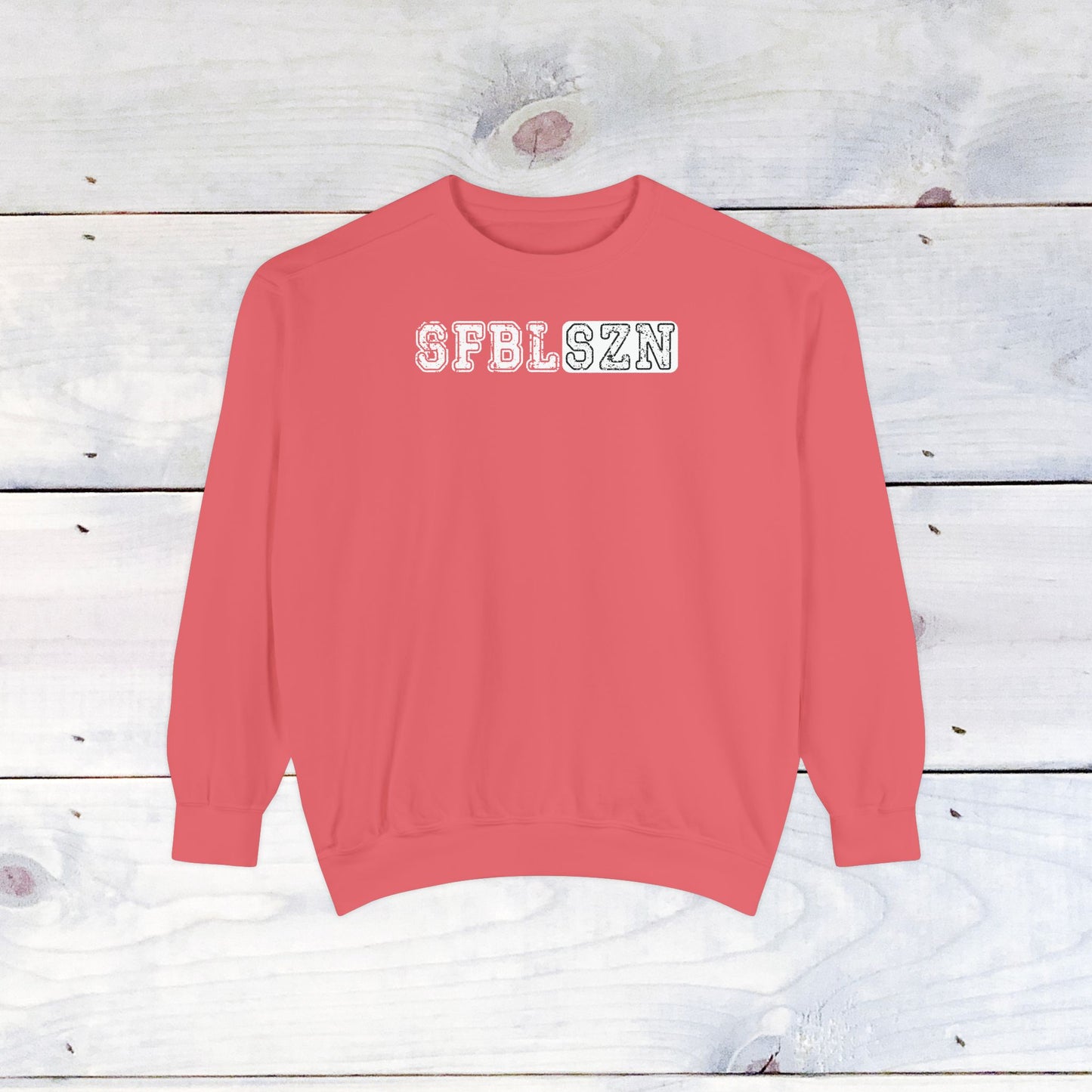 Softball Season Custom Comfort Colors Sweater