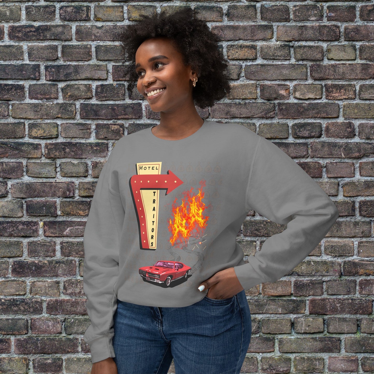 Motel Traitors, Getaway Car - Comfort Colors Sweater