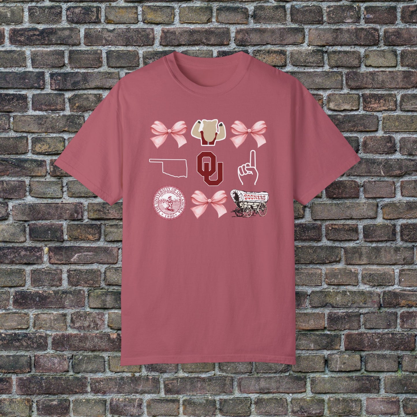 Oklahoma Sooners Bow Comfort Colors - Dark