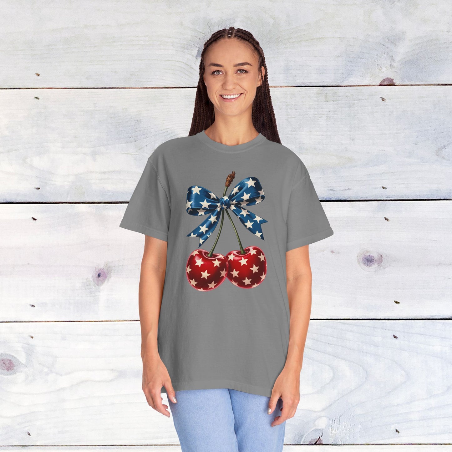 Freedom Cherries Comfort Colors Unisex Shirt