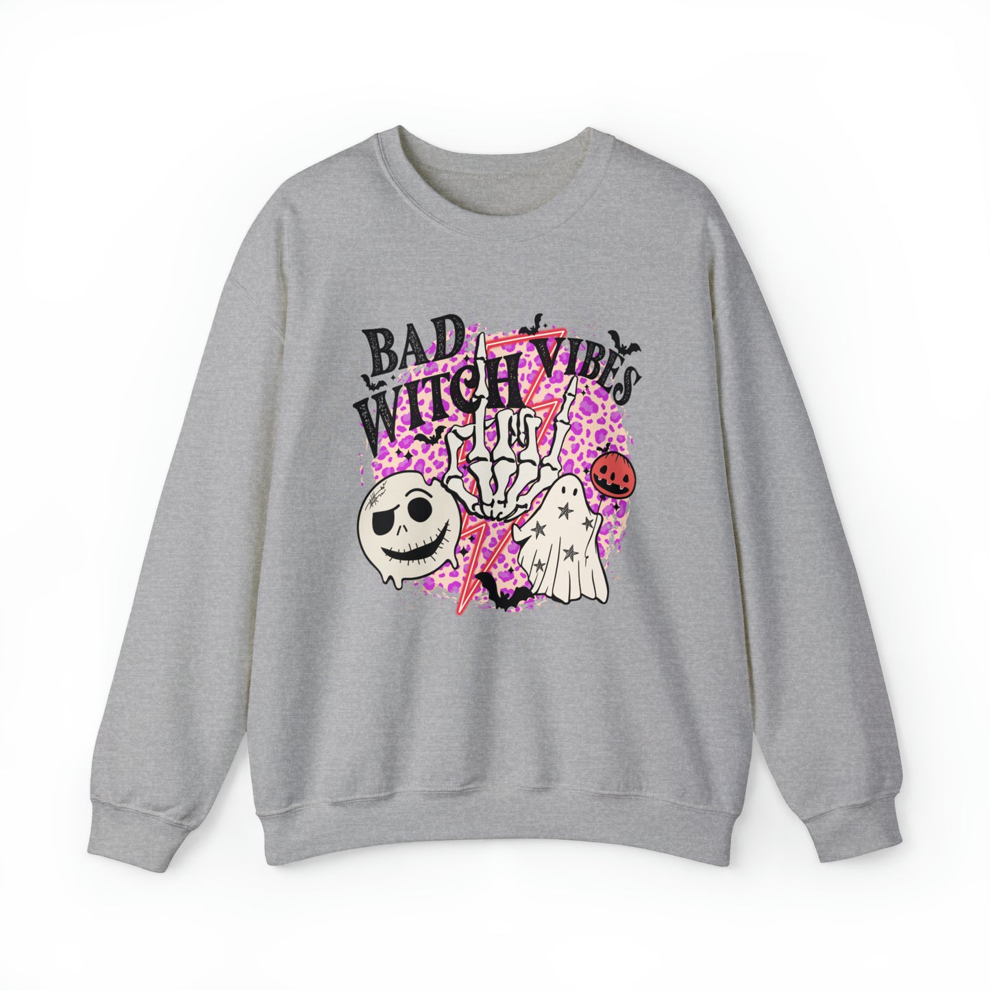 Bad Witch Vibes Front - Unisex Crewneck Sweatshirt