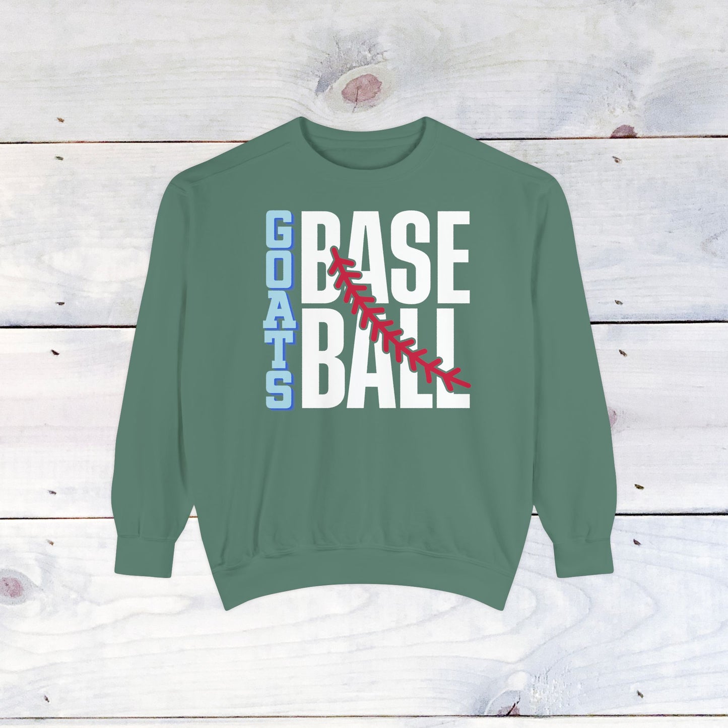 Goats Baseball Comfort Color Sweatshirt
