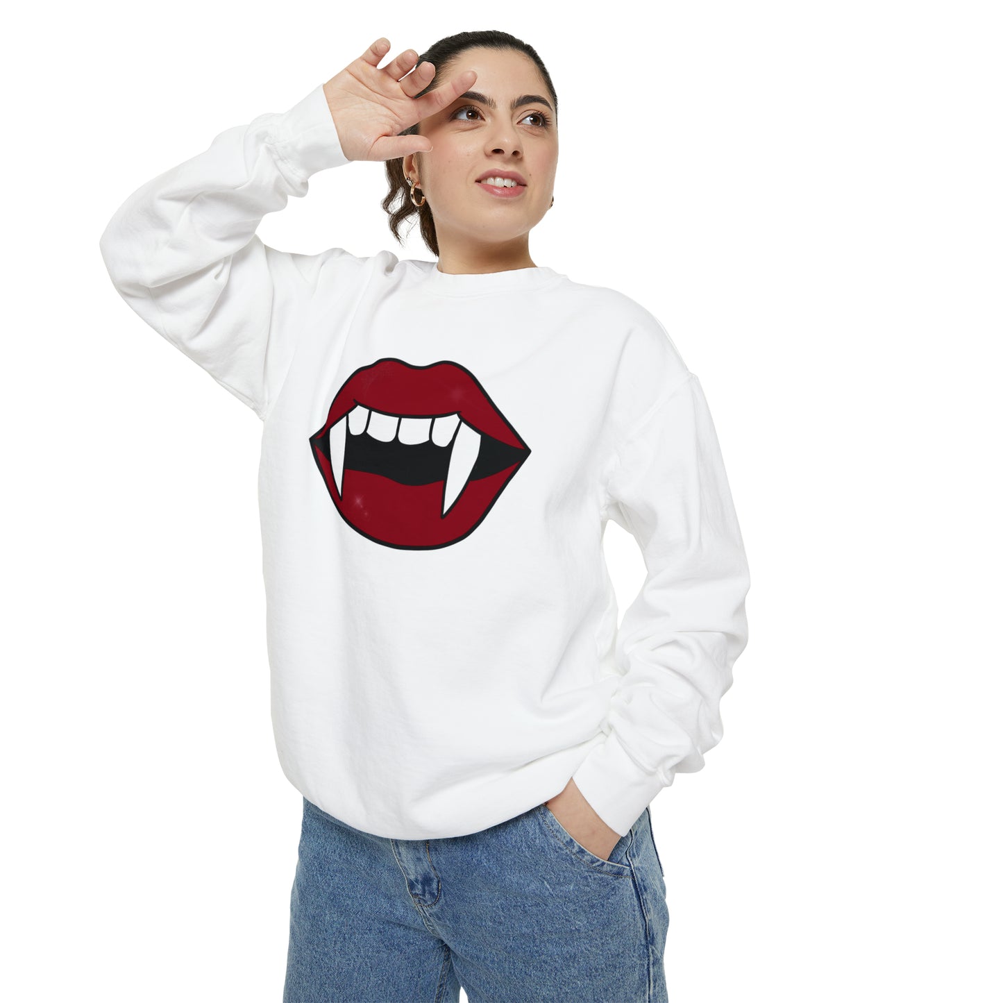 Vampire Fang Comfort Colors Sweater
