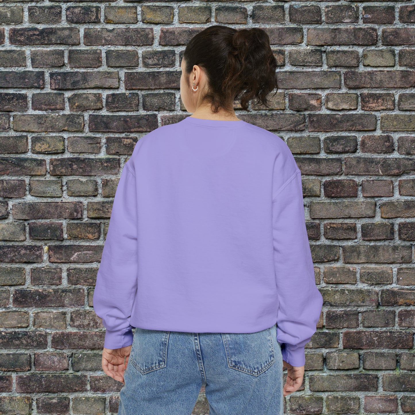 Game Day Comfort Colors Sweater - Brown Text