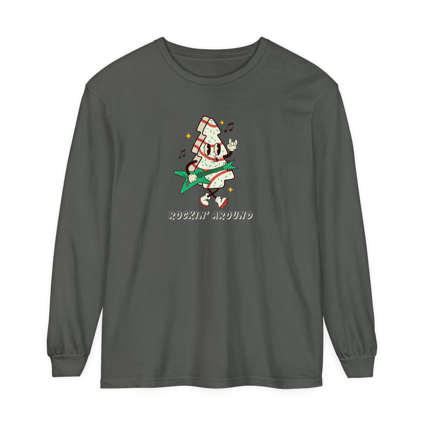 Rockin' Around the Christmas Tree  Comfort Colors Long Sleeve T-Shirt