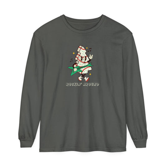 Rockin' Around the Christmas Tree  Comfort Colors Long Sleeve T-Shirt